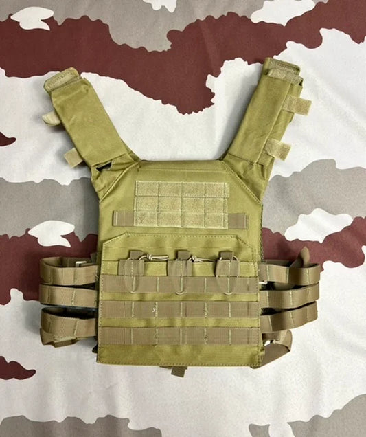 5 x Tactical Airsoft Combat Vest Tan