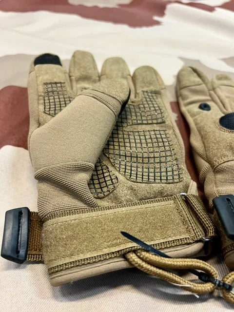 10 x Tactical Hard Knuckle Gloves - Tan