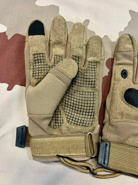 10 x Tactical Hard Knuckle Gloves - Tan