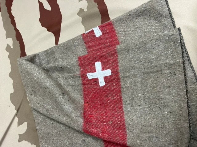 5 x Swiss Army Wool Blend Blankets