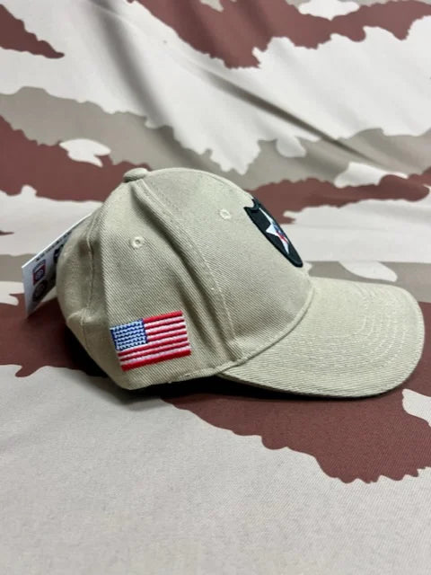 5 x US Army Style Caps Tan