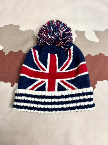 10 x Union Jack Winter Bobble Hat