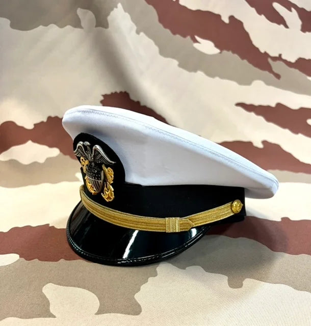5 x US Navy Dress Uniform Cap White