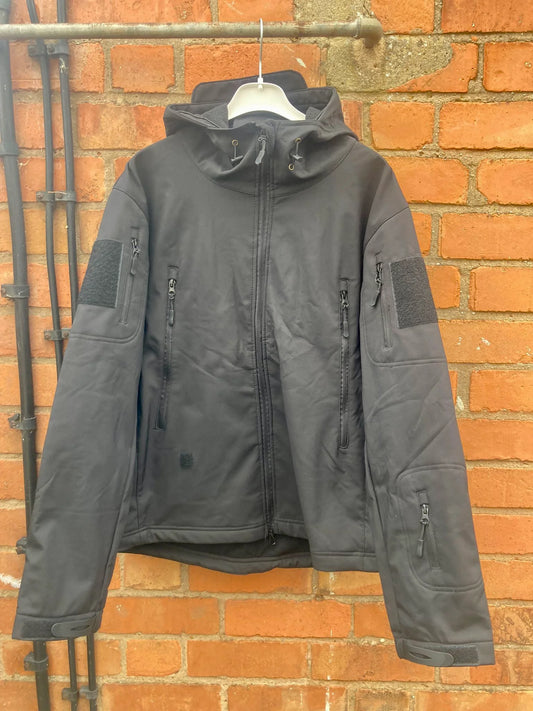 5 x Black Tactical Softshell Jacket