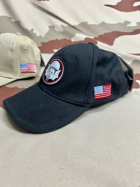 5 x US Army Style Caps Black