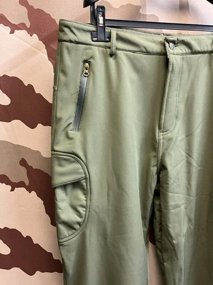 5 X OD Green Softshell Showerproof Fleece Lined Trousers
