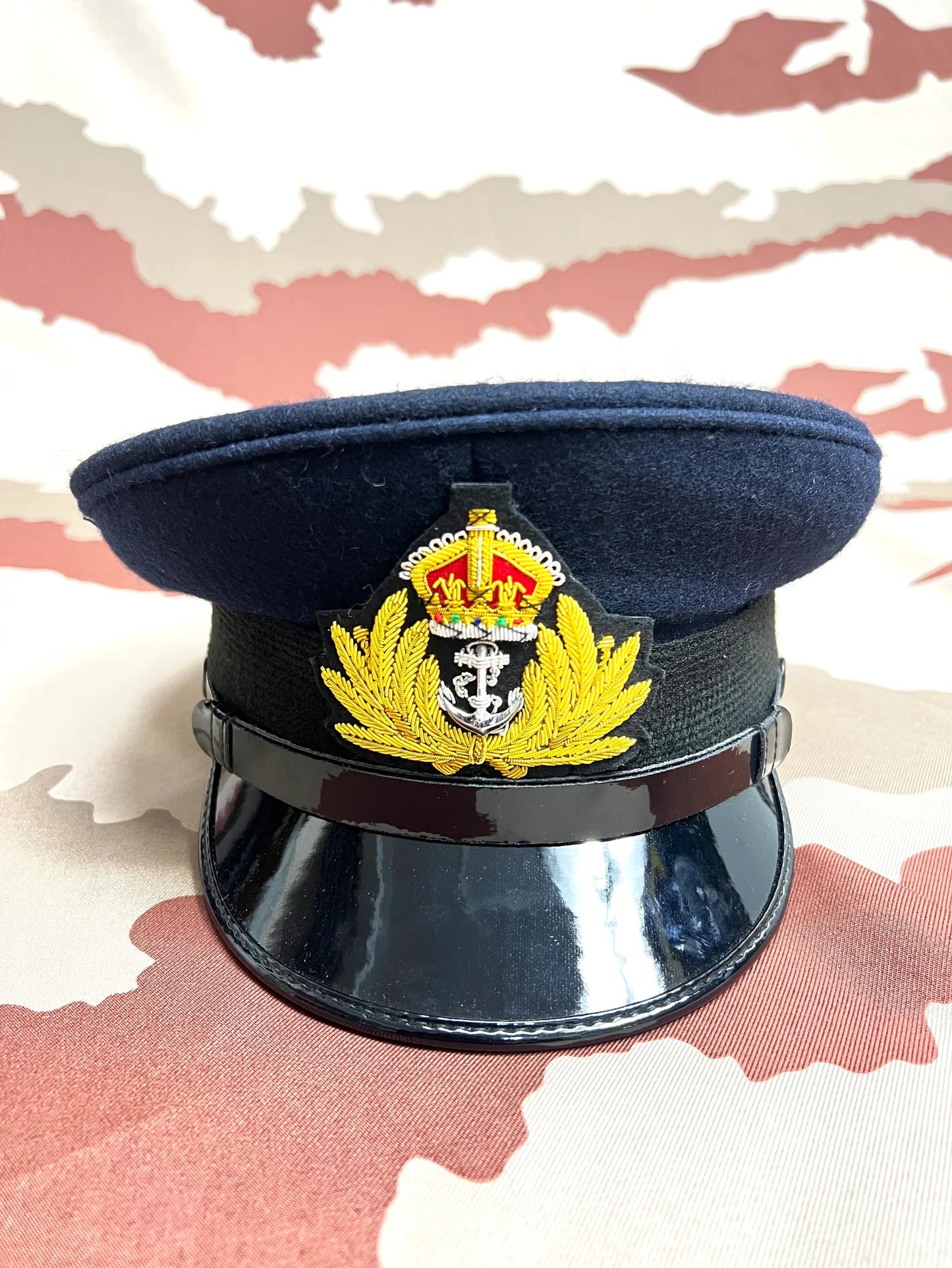 5 x British Royal Navy Peak Cap With Badge