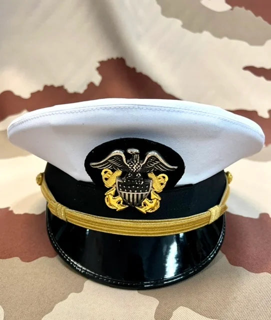 5 x US Navy Dress Uniform Cap White