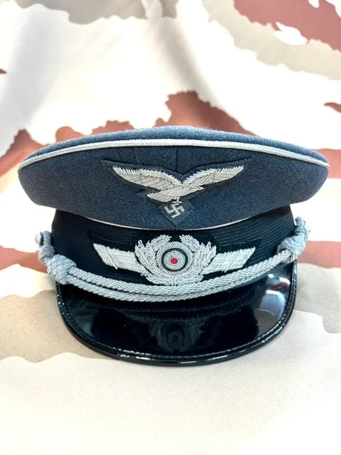 5 x Reproduction German Luftwaffe Peak Cap Air Force Blue